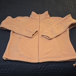 EUC COLUMBIA LIGHT PINK FLEECE JACKET-SIZE XL